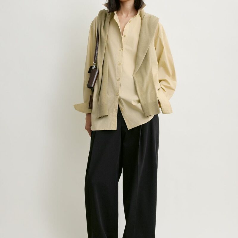 Classic tumbled shirt peanut – Toteme - INT