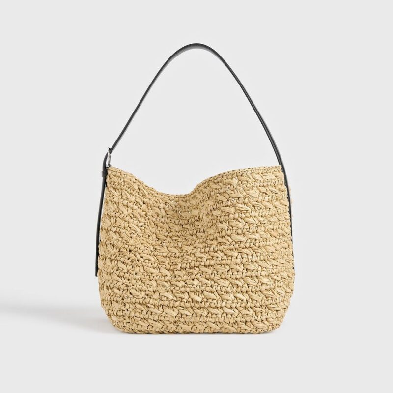 Medium belted paper raffia tote natural – Toteme - INT