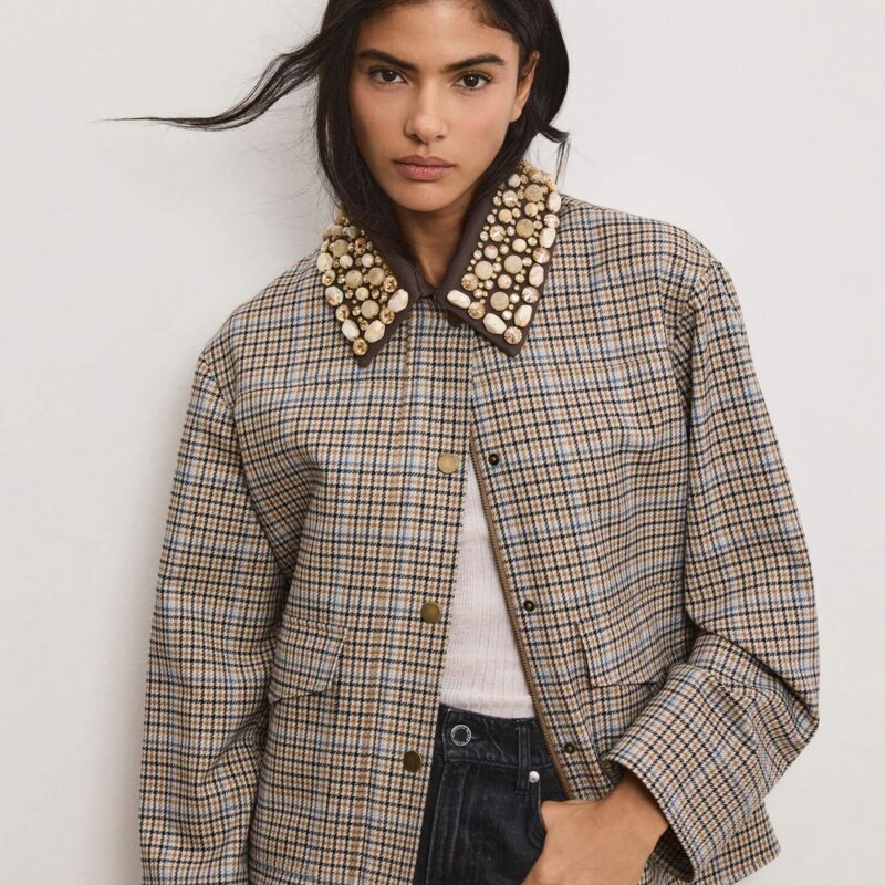 Kasper Plaid Chore Jacket – Veronica Beard