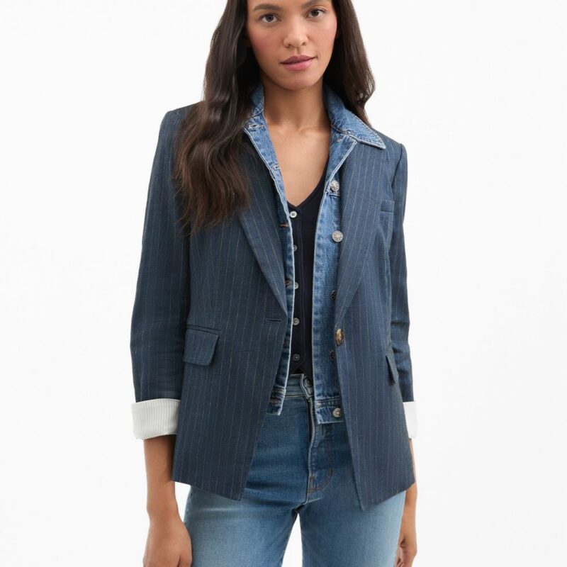 Obie Pinstripe Dickey Jacket – Veronica Beard