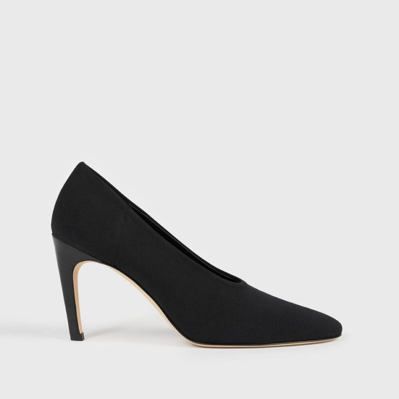Slip jersey pumps black – Toteme - INT