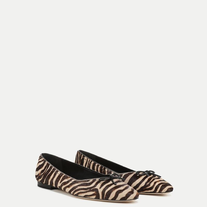 Cailey Calf Hair Ballet Flat – Veronica Beard