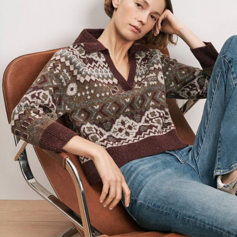 Catania Fair Isle Sweater – Veronica Beard