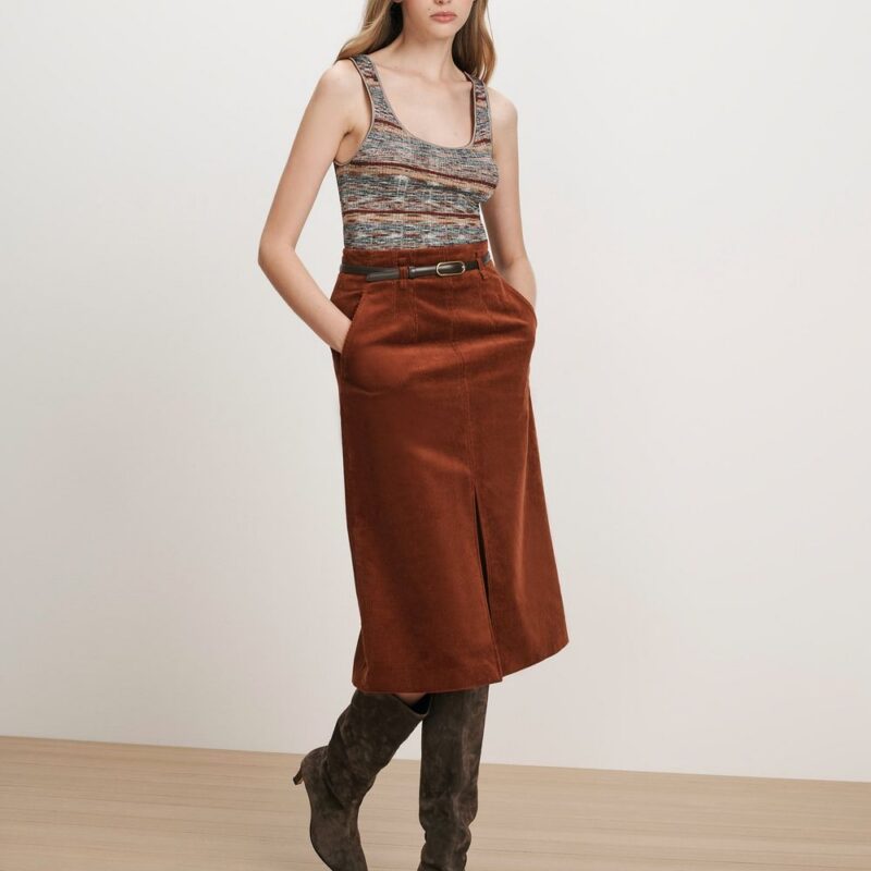 Alexie Corduroy Midi Skirt – Veronica Beard