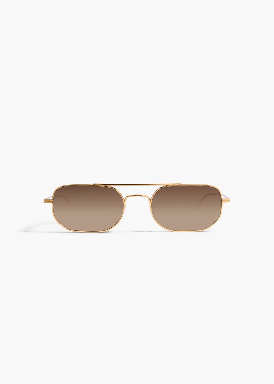 KHAITE x Oliver Peoples 1989C in Gold and Dark Brown