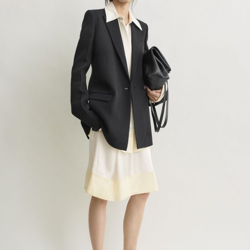 Slim tailored blazer black – Toteme - INT