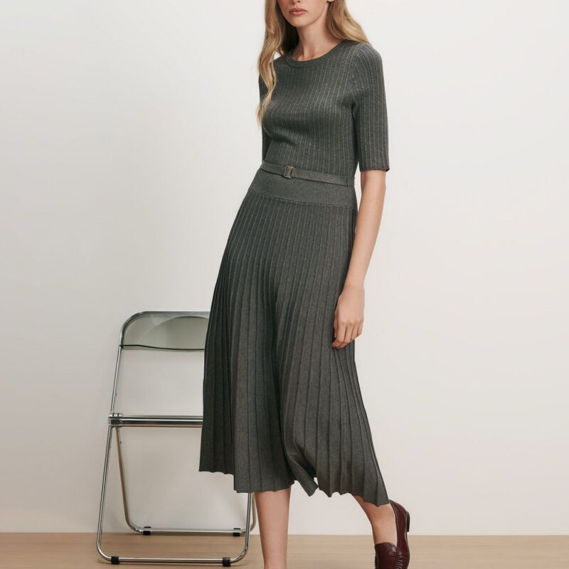 Elthea Belted Midi Dress – Veronica Beard