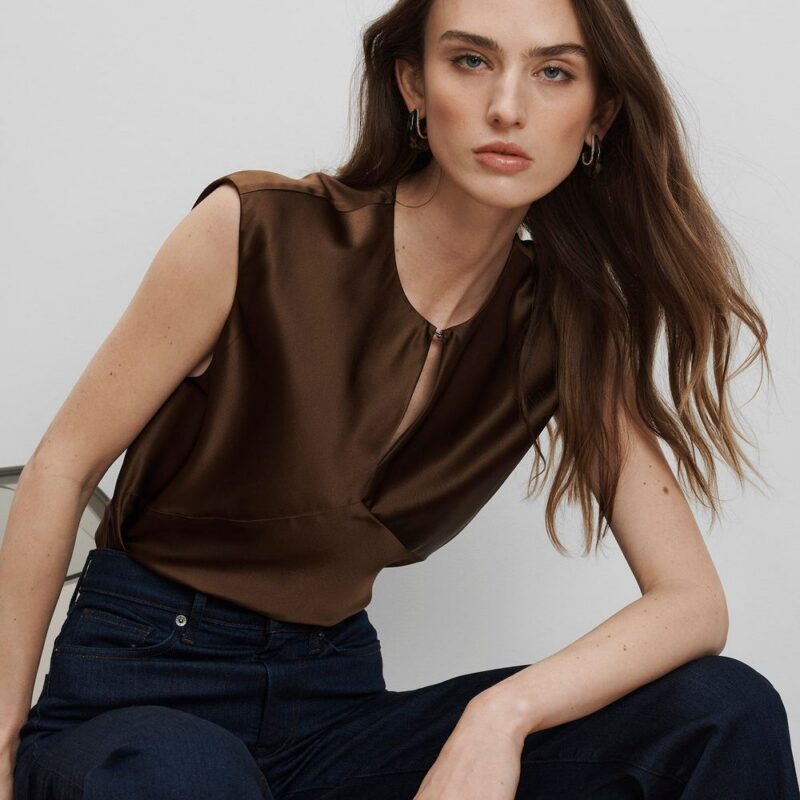 Sparrow Silk Blouse – Veronica Beard