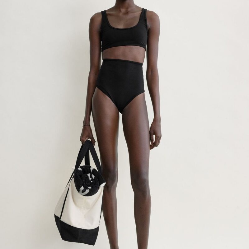 U-neck bikini top black – Toteme - INT