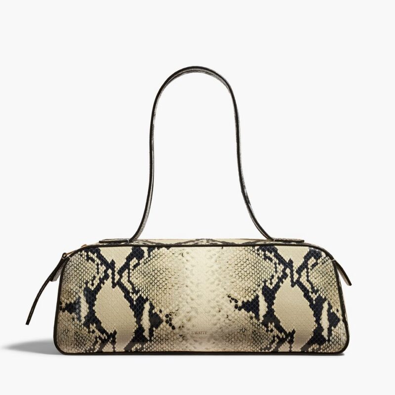 Simona Shoulder Bag in Python-Embossed Leather – Khaite