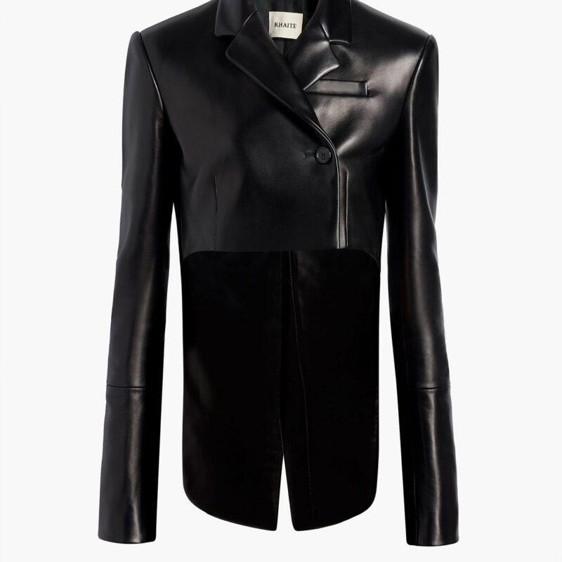 Worth Jacket in Black Leather – KHAITE