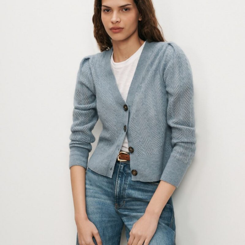 Solene Pointelle Cardigan – Veronica Beard