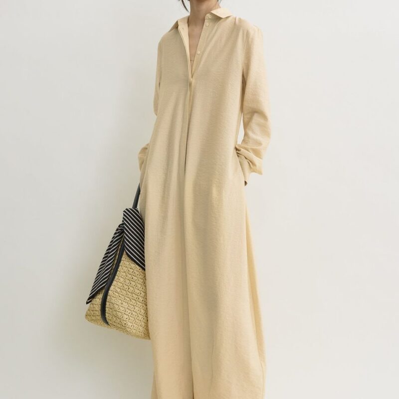 Parachute shirtdress stone petite – Toteme - INT