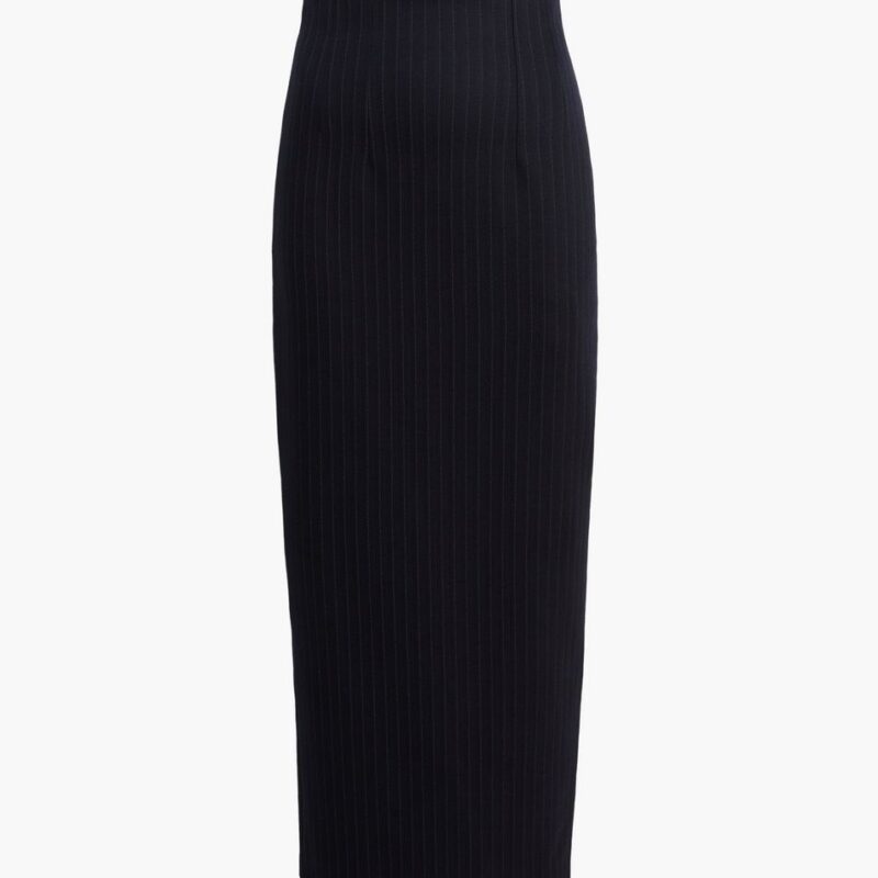 Loxley Skirt in Navy and White Stripe – Khaite