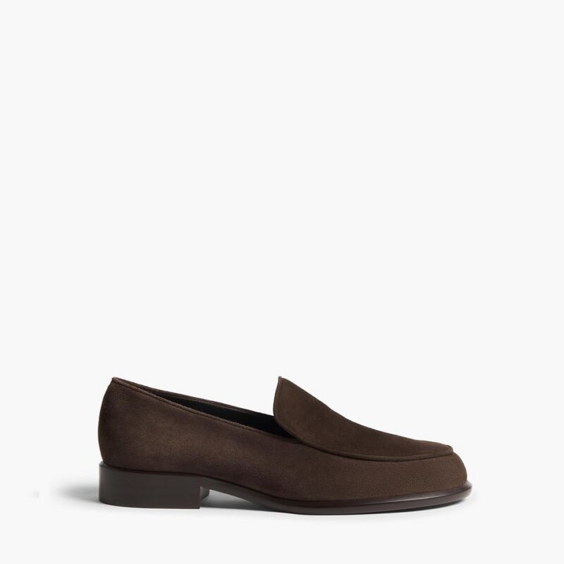 Miles Loafer in Ebano Suede – Khaite