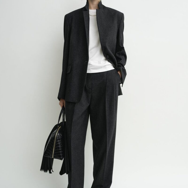 Tailored blazer charcoal – Toteme - INT