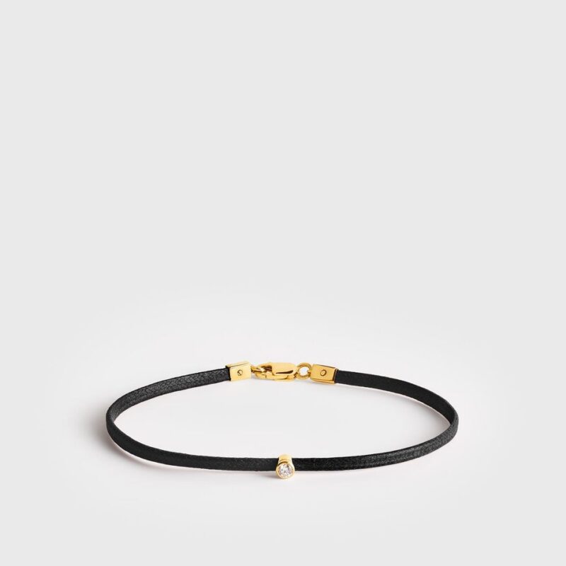 Mini diamond bracelet black/gold – Toteme - INT