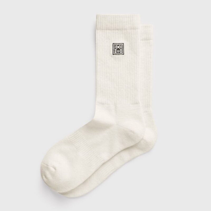 Monogram socks macadamia – Toteme - INT