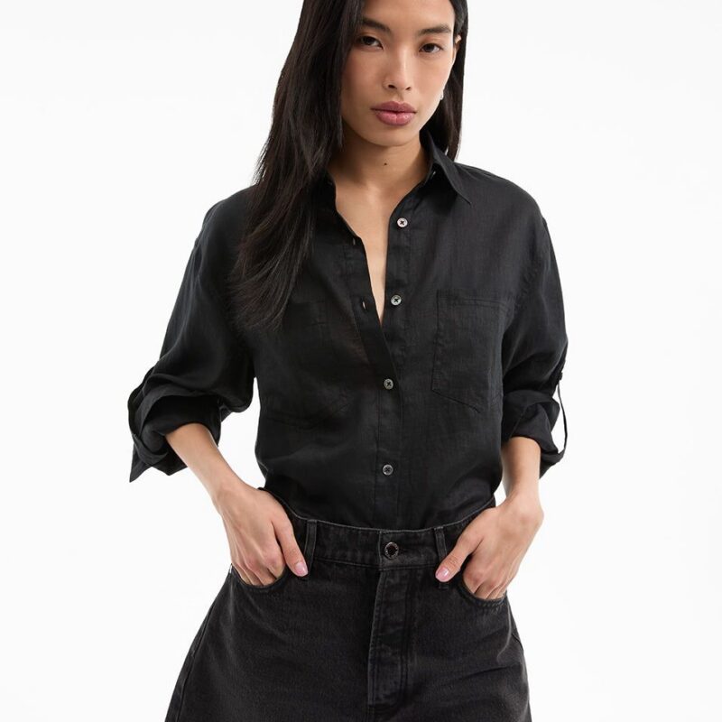 Gil Linen Shirt – Veronica Beard