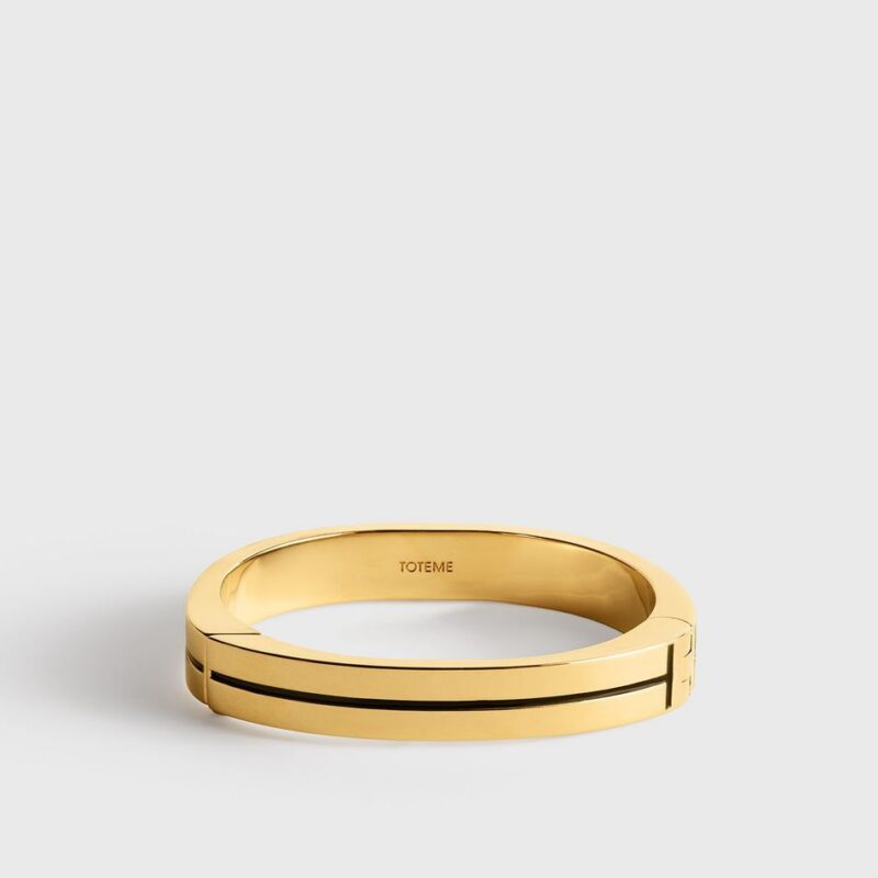 Signature stripe bracelet black/gold – Toteme - INT