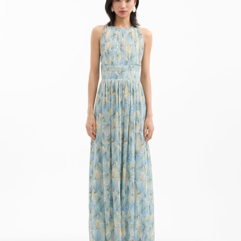 Yardley Pleated Maxi Dress – Veronica Beard