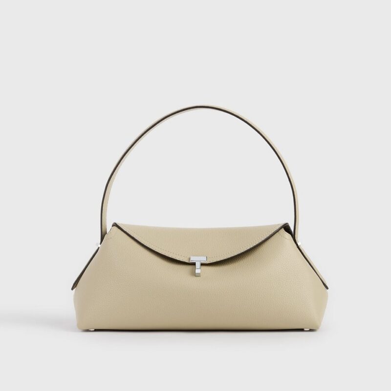 T-lock grained-leather shoulder cashew – Toteme - INT