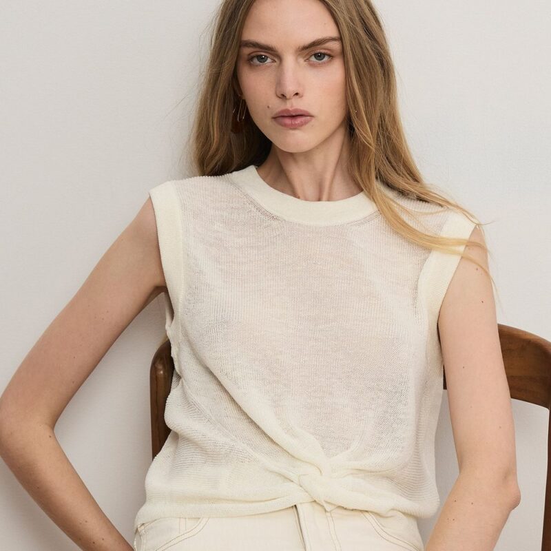 Kellen Twist-Front Sweater – Veronica Beard