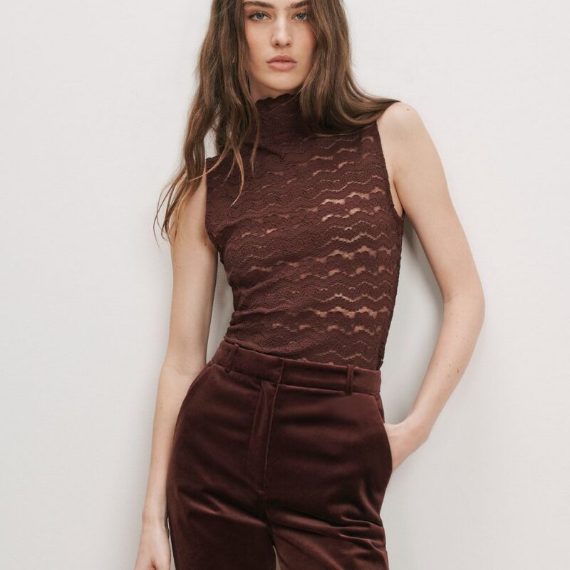 Alora Lace Top – Veronica Beard