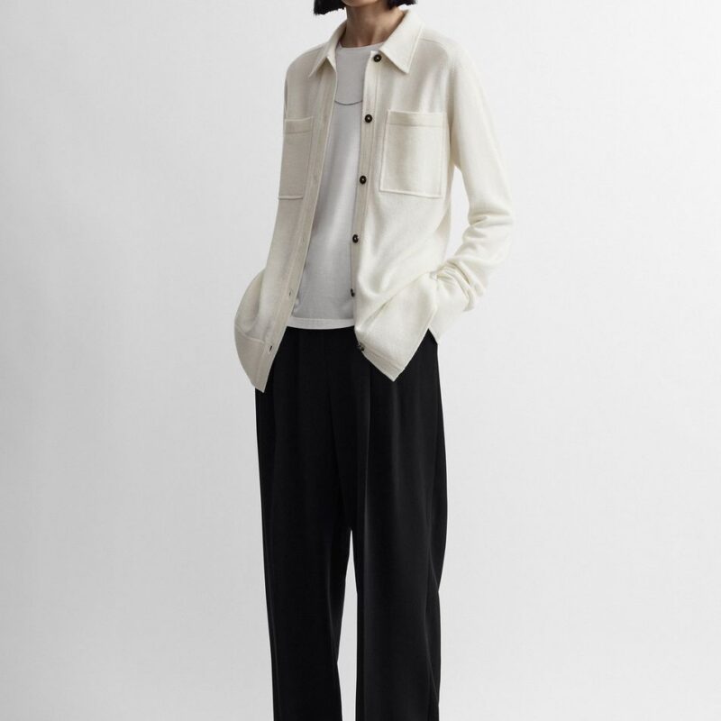 Cashmere shirt white – Toteme - INT