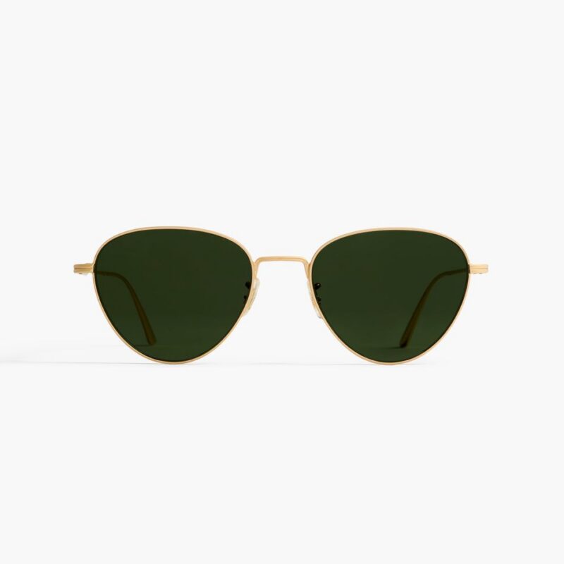 KHAITE x Oliver Peoples 1991C in Gold and Green