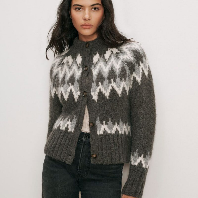 Christina Fair Isle Cardigan – Veronica Beard