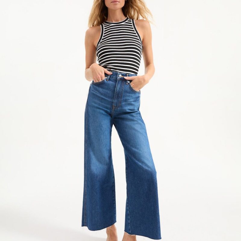 Taylor Cropped Wide-Leg Jean – Veronica Beard