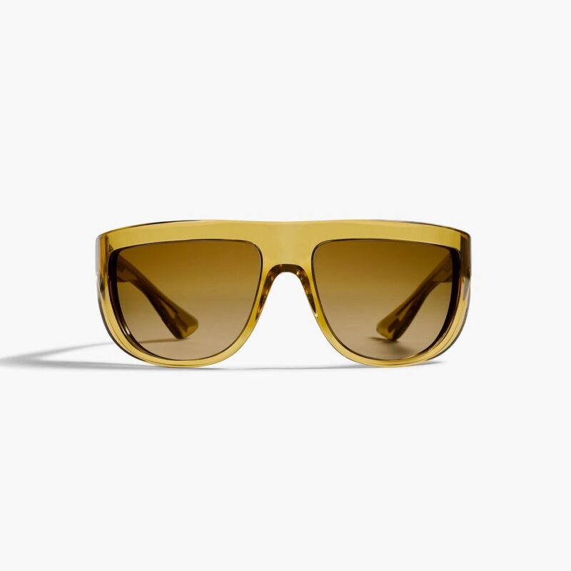 KHAITE x Oliver Peoples 1974C in Dark Honey and Amaretto Gradient