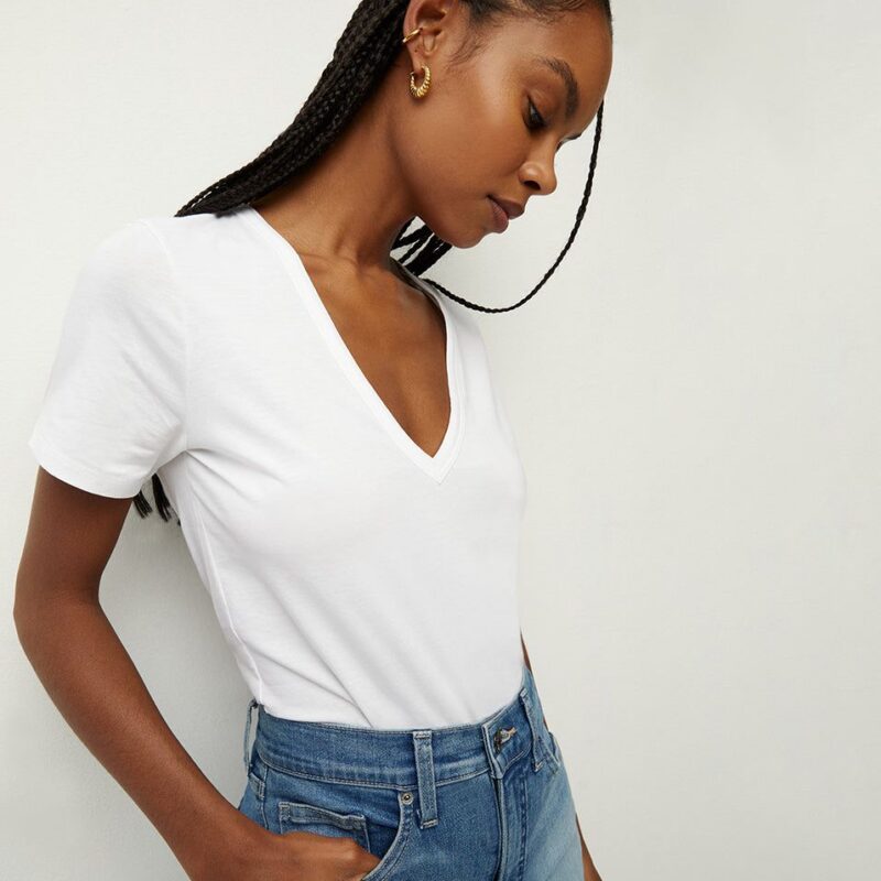 Cindy V-Neck T-Shirt – Veronica Beard