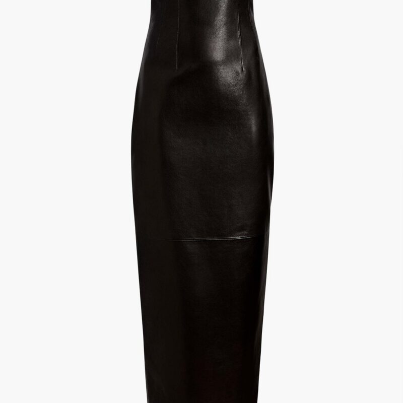 Loxley Skirt in Black Leather – KHAITE
