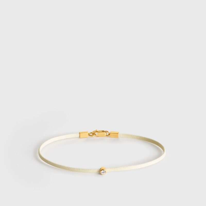 Mini diamond bracelet white/gold – Toteme - INT