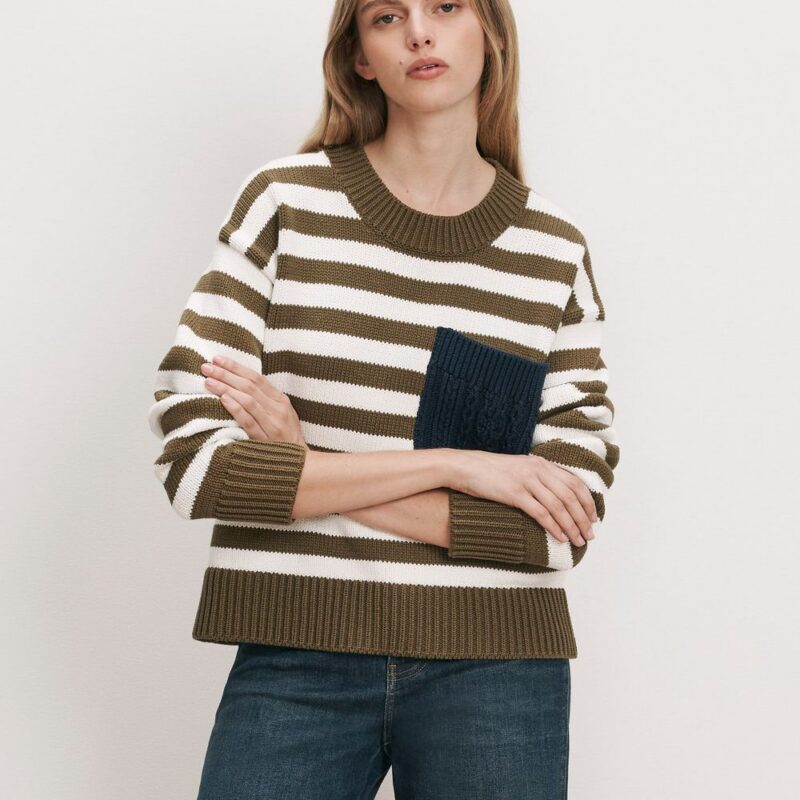Emile Striped Pullover – Veronica Beard