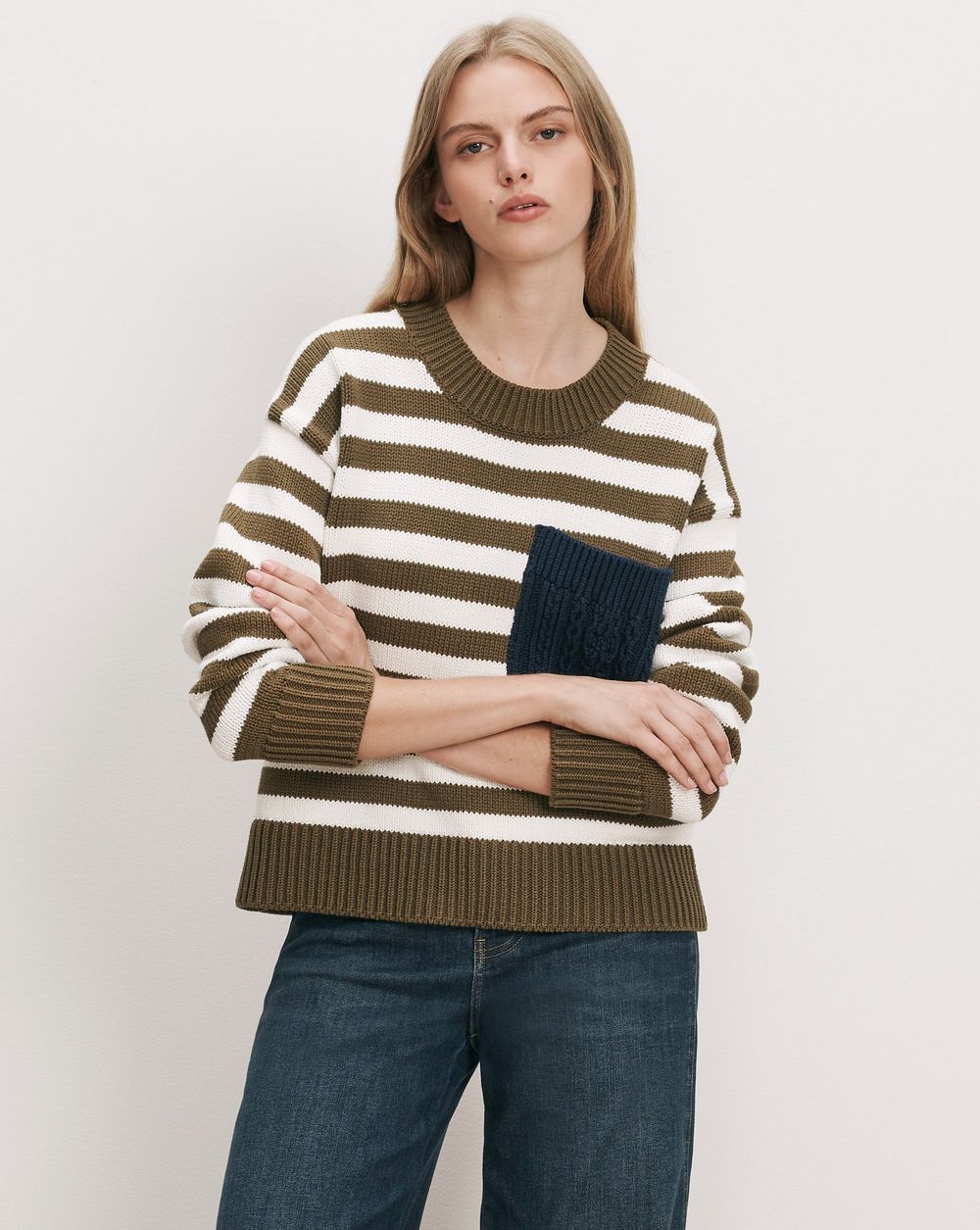Emile Striped Pullover – Veronica Beard