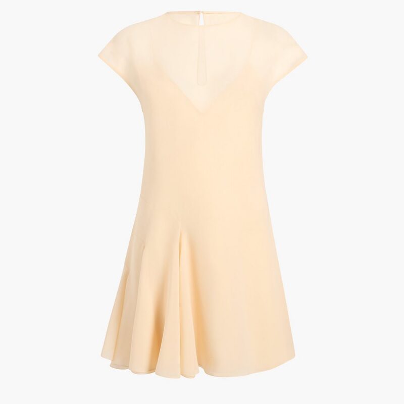 Scarla Dress in Champagne Silk – KHAITE