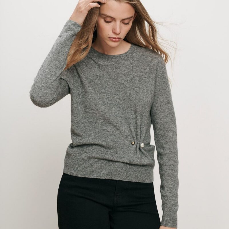 Frankie Brooch Pullover – Veronica Beard