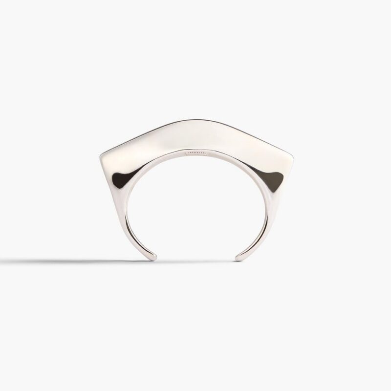 Lotus Cuff in Silver – Khaite