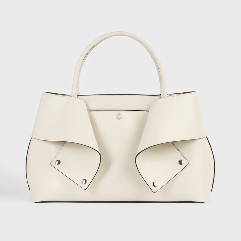 Mercer leather tote stone/red – Toteme - INT