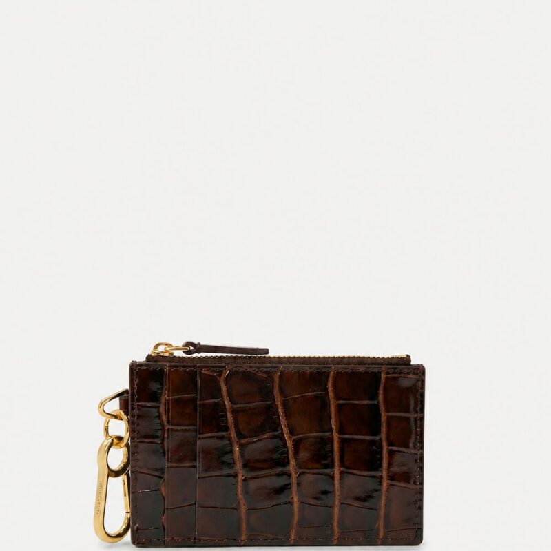 Croc-Embossed Card Holder – Veronica Beard