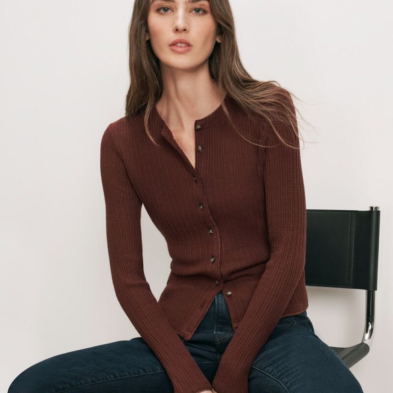 Lira Pointelle Cardigan – Veronica Beard