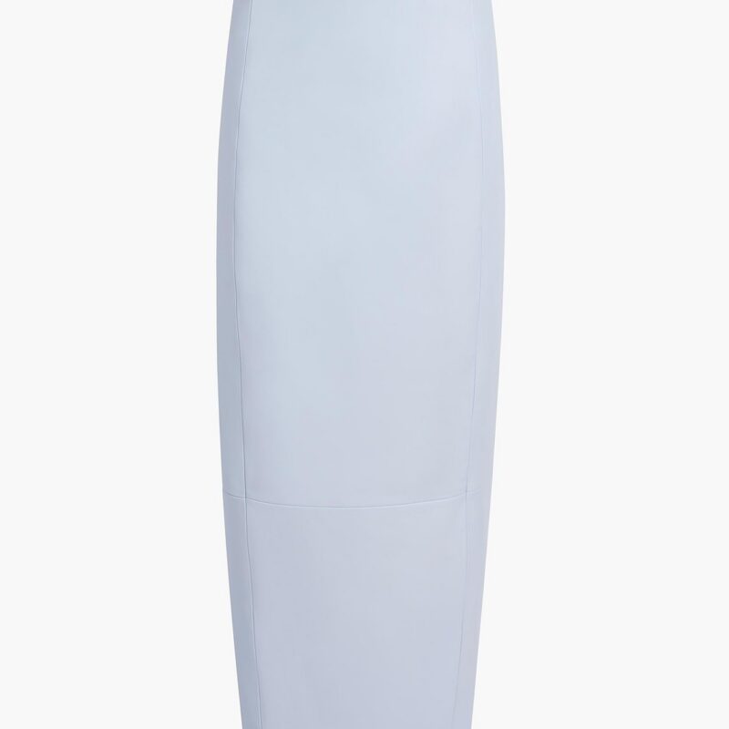 Lyle Skirt in Sky Blue Leather – KHAITE