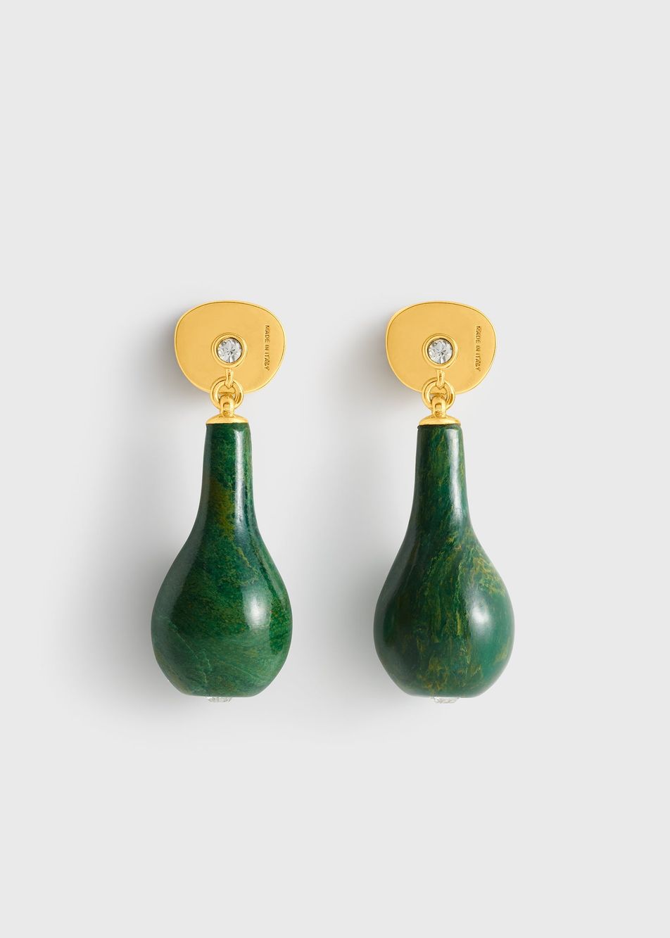 Jade drops dark green/gold – Toteme - INT