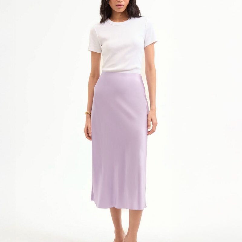 Clover Stretch-Silk Slip Skirt – Veronica Beard