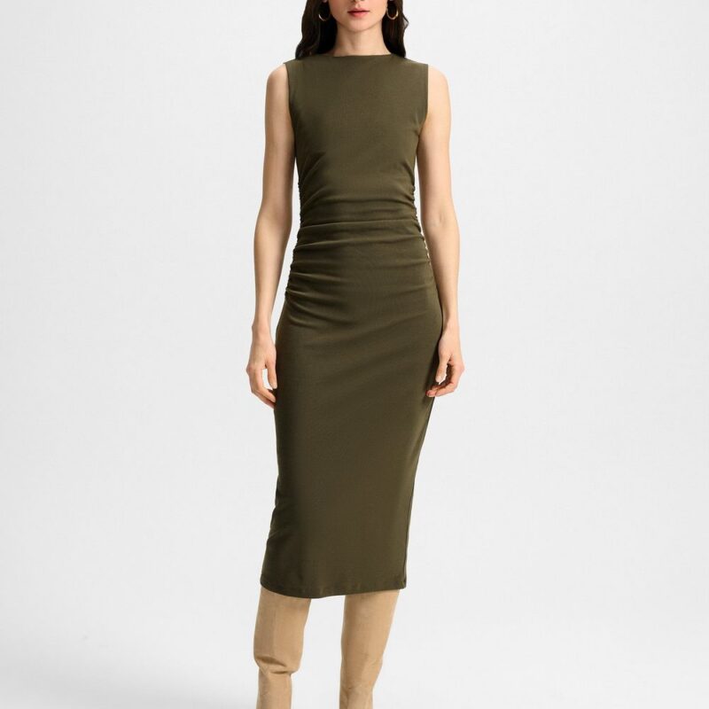 Charissa Stretch-Cotton Midi Dress – Veronica Beard