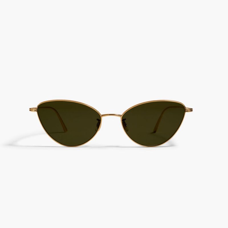 KHAITE x Oliver Peoples 1998C in Gold and Vibrant Green