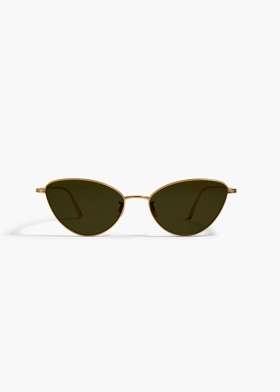 KHAITE x Oliver Peoples 1998C in Gold and Vibrant Green